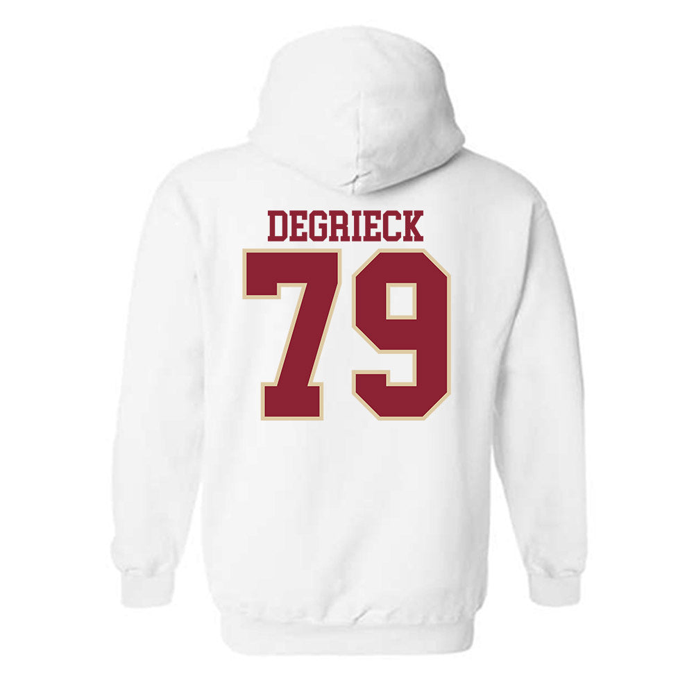Boston College - NCAA Football : Alex Degrieck - Classic Shersey Hooded Sweatshirt-3