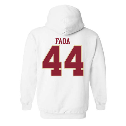 Boston College - NCAA Football : Palaie Faoa - Classic Shersey Hooded Sweatshirt-2