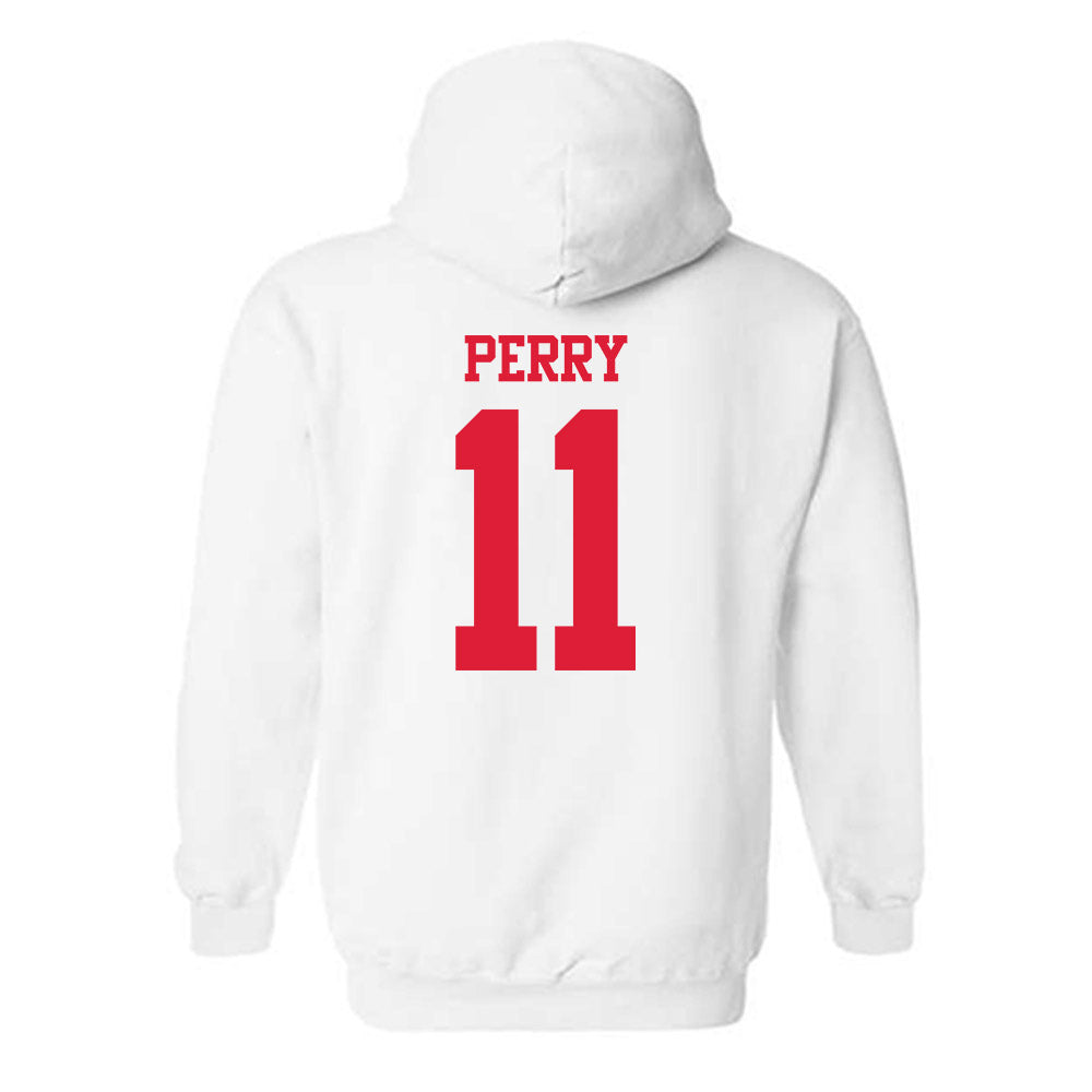 Dayton - NCAA Men's Basketball : Travis Perry - Classic Shersey Hooded Sweatshirt-1