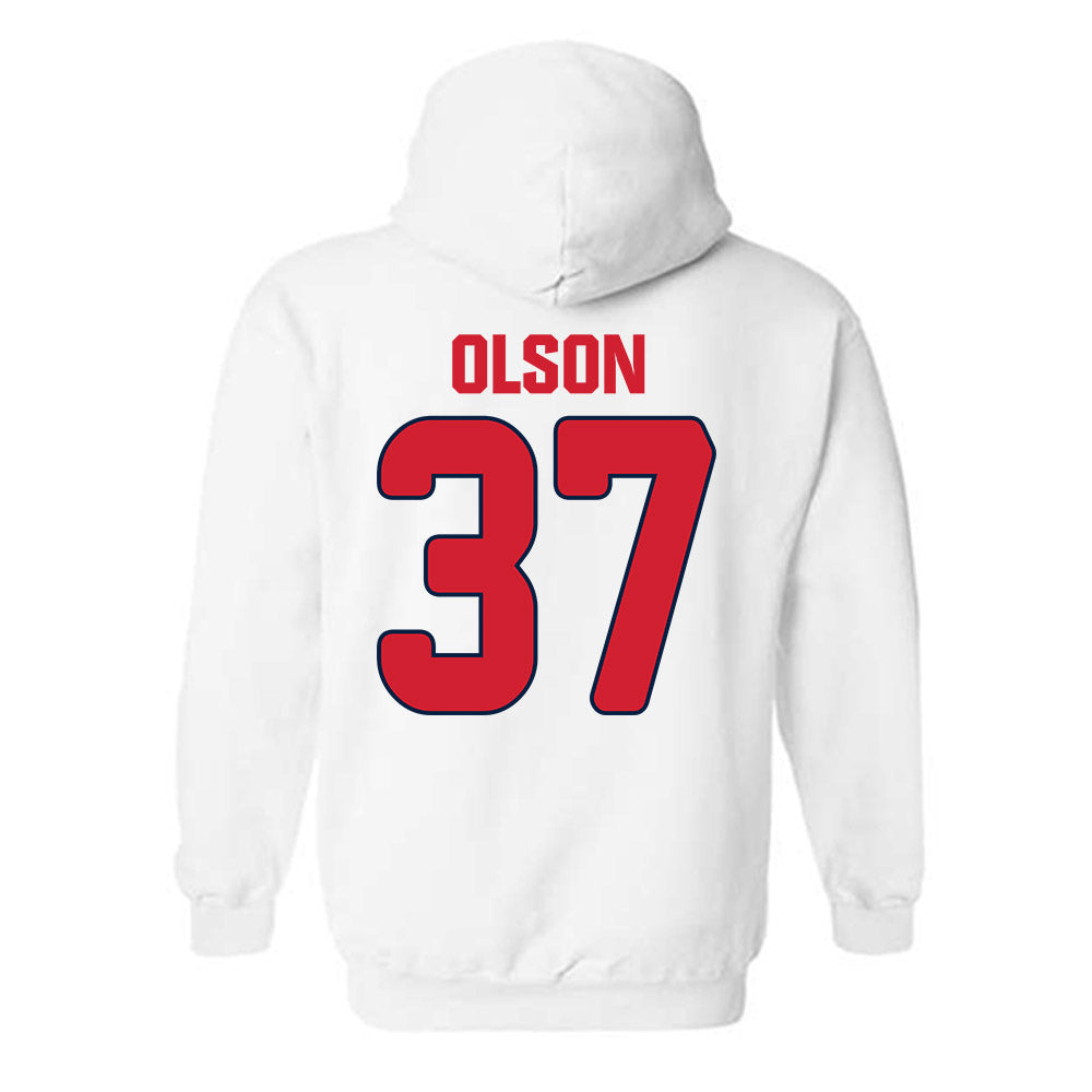 Gonzaga - NCAA Baseball : Quinton Olson - Sports Shersey Hooded Sweatshirt-1