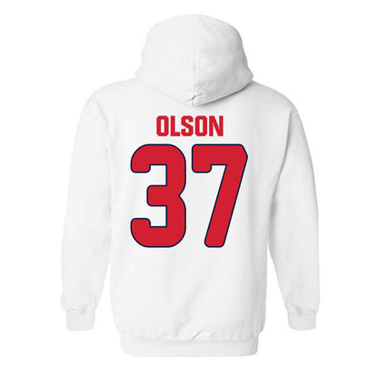 Gonzaga - NCAA Baseball : Quinton Olson - Sports Shersey Hooded Sweatshirt-1