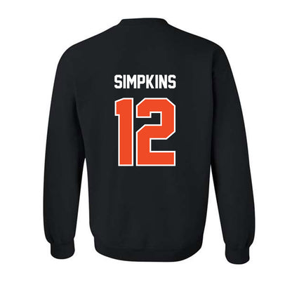 Campbell - NCAA Football : Kaleb Simpkins - Classic Shersey Crewneck Sweatshirt-1