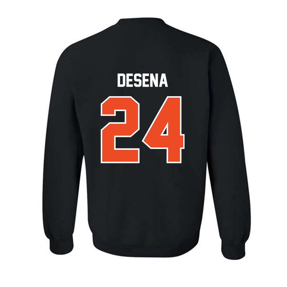 Campbell - NCAA Softball : Amber Desena - Crewneck Sweatshirt-1