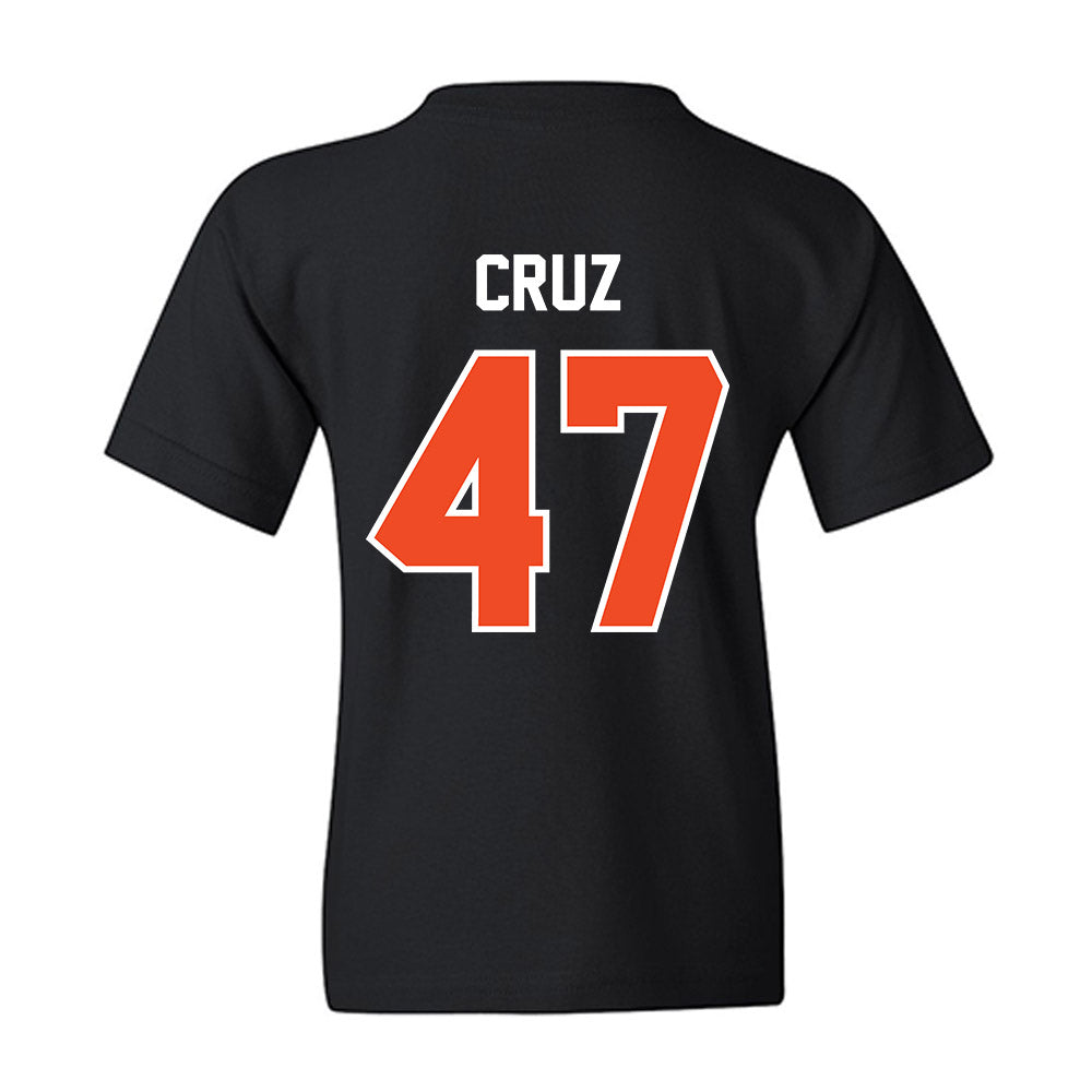 Campbell - NCAA Baseball : Gabriel Cruz - Youth T-Shirt-1