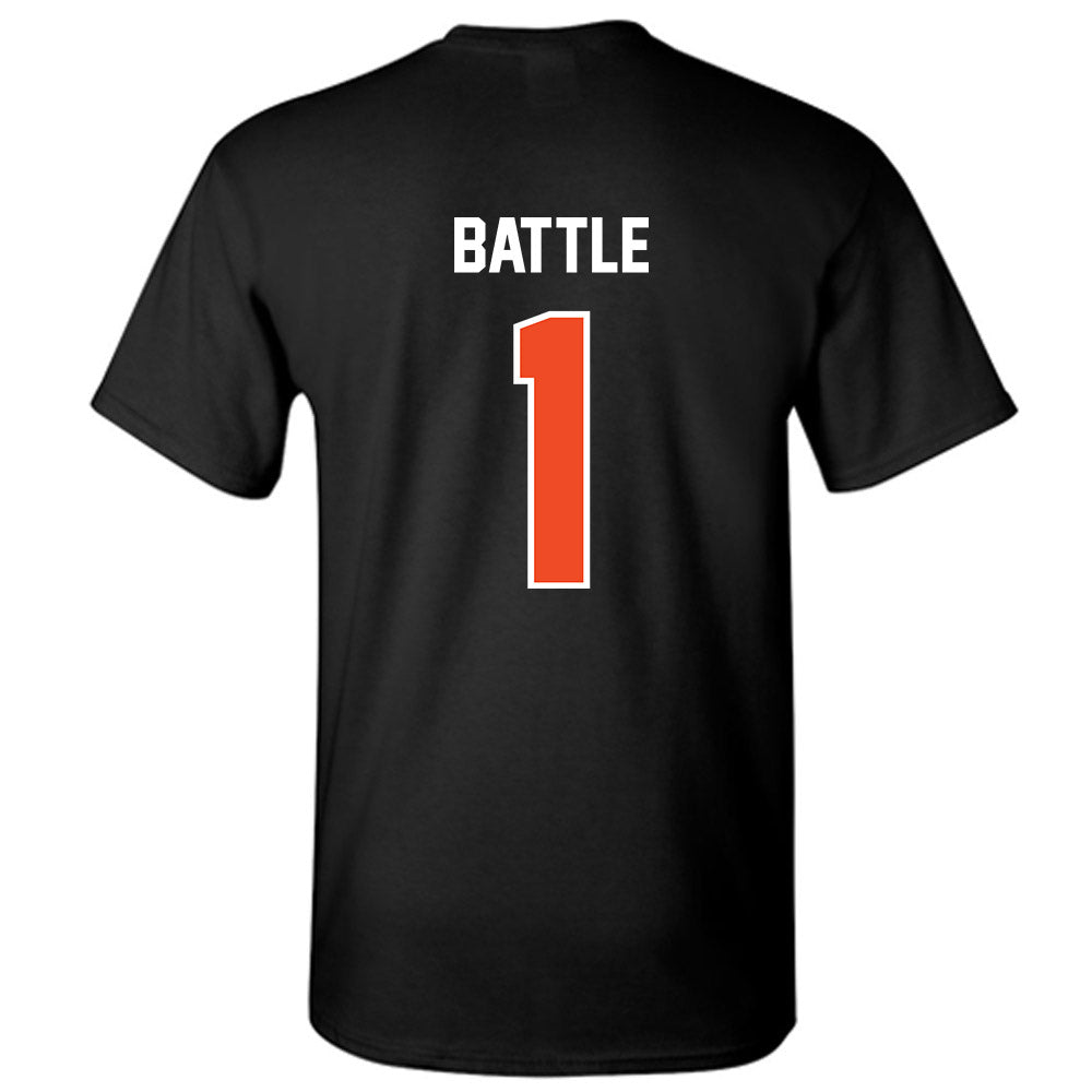 Campbell - NCAA Women's Basketball : Ashleigh Battle - T-Shirt-1
