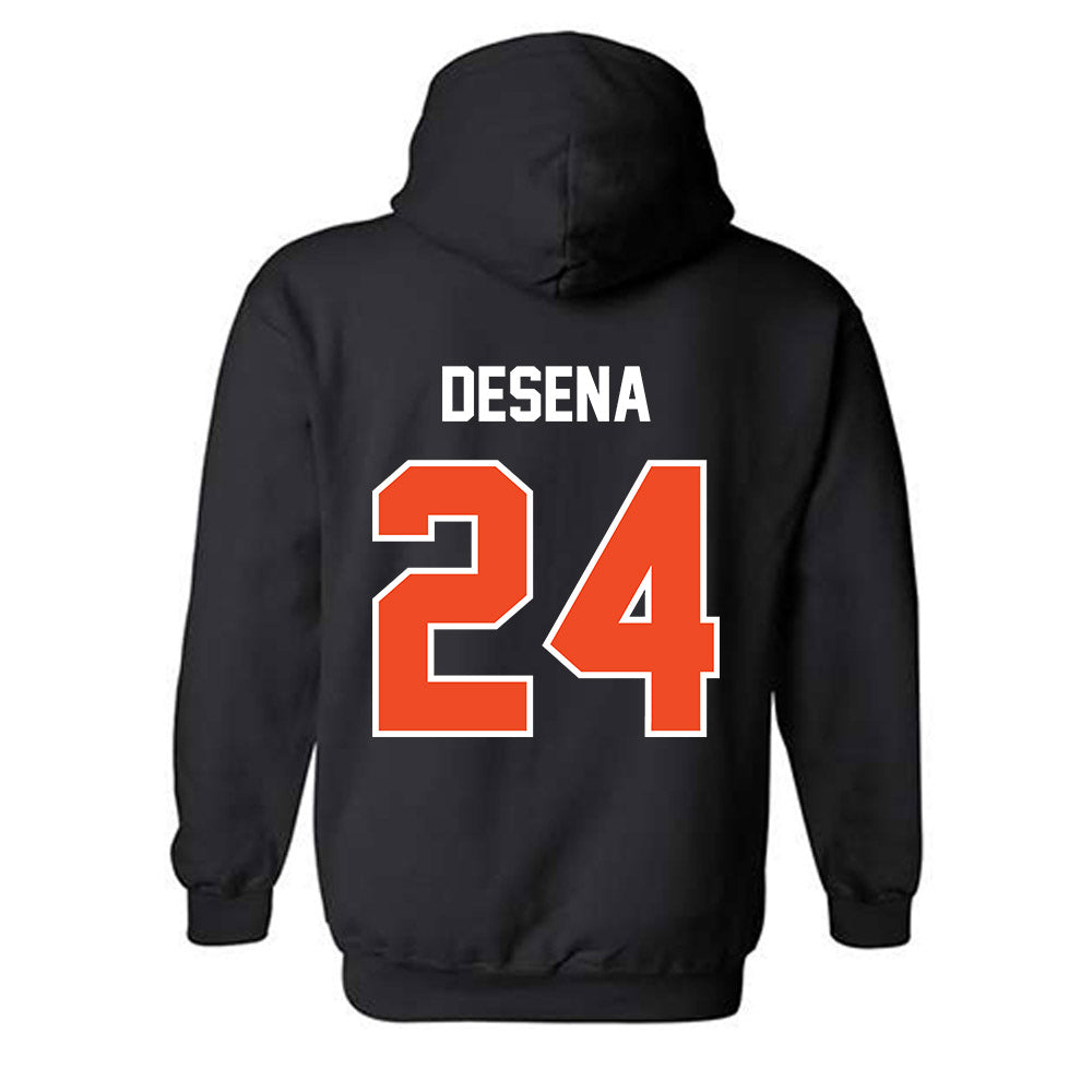 Campbell - NCAA Softball : Amber Desena - Hooded Sweatshirt-1