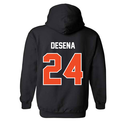 Campbell - NCAA Softball : Amber Desena - Hooded Sweatshirt-1