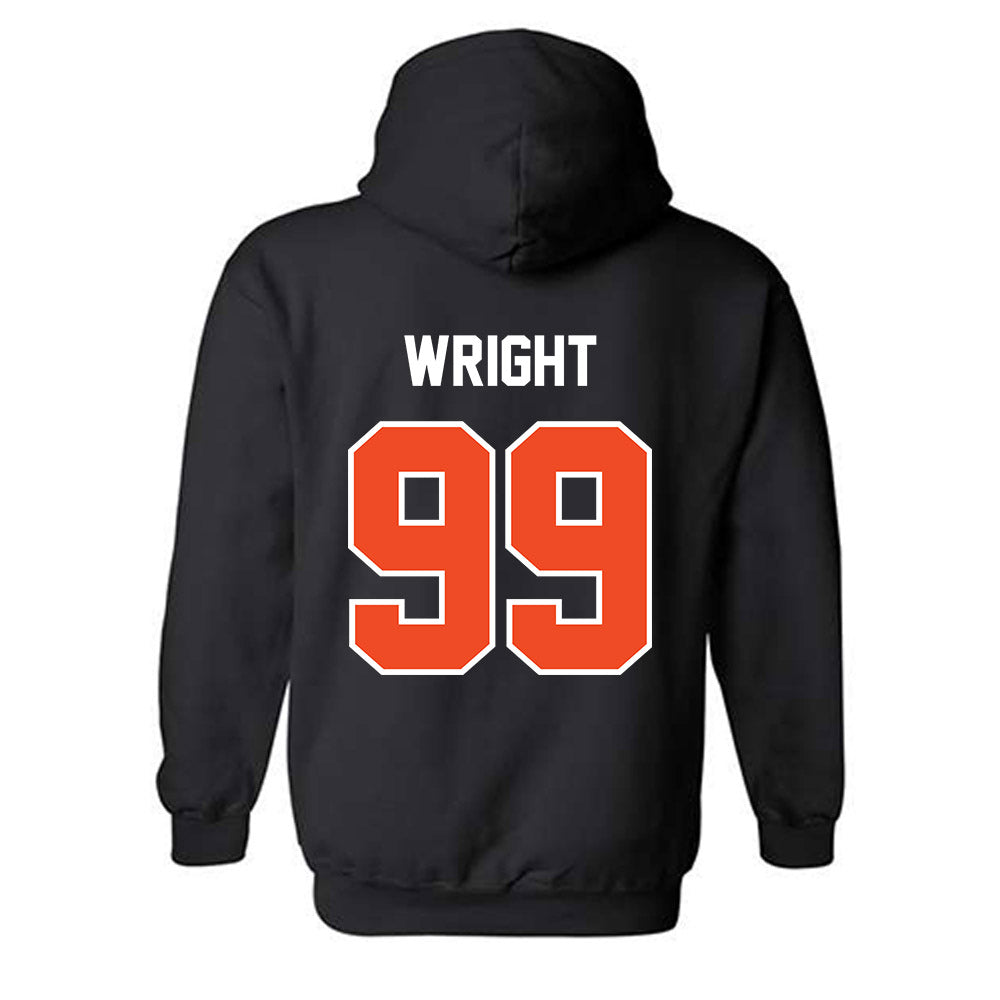 Campbell - NCAA Football : Logan Wright - Classic Shersey Hooded Sweatshirt-1