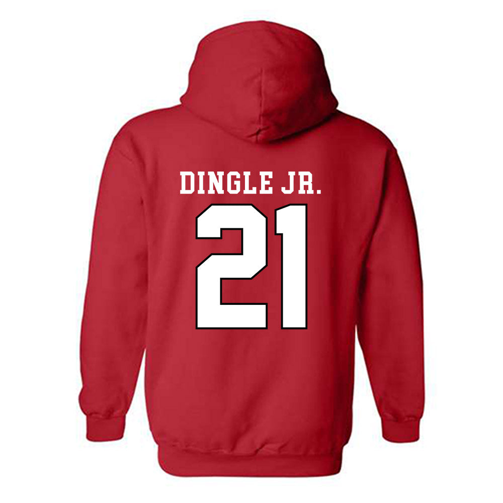 Texas Tech - NCAA Football : Miquel Dingle Jr. - Classic Shersey Hooded Sweatshirt-1