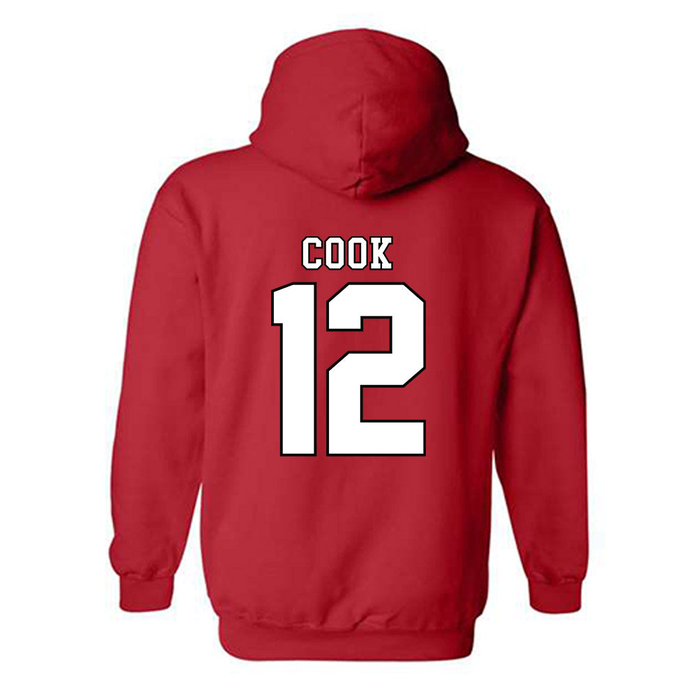 Texas Tech - NCAA Women's Volleyball : Taylor Cook - Classic Shersey Hooded Sweatshirt-1