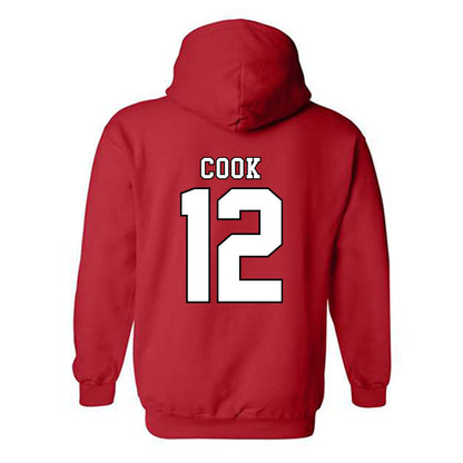 Texas Tech - NCAA Women's Volleyball : Taylor Cook - Classic Shersey Hooded Sweatshirt-1