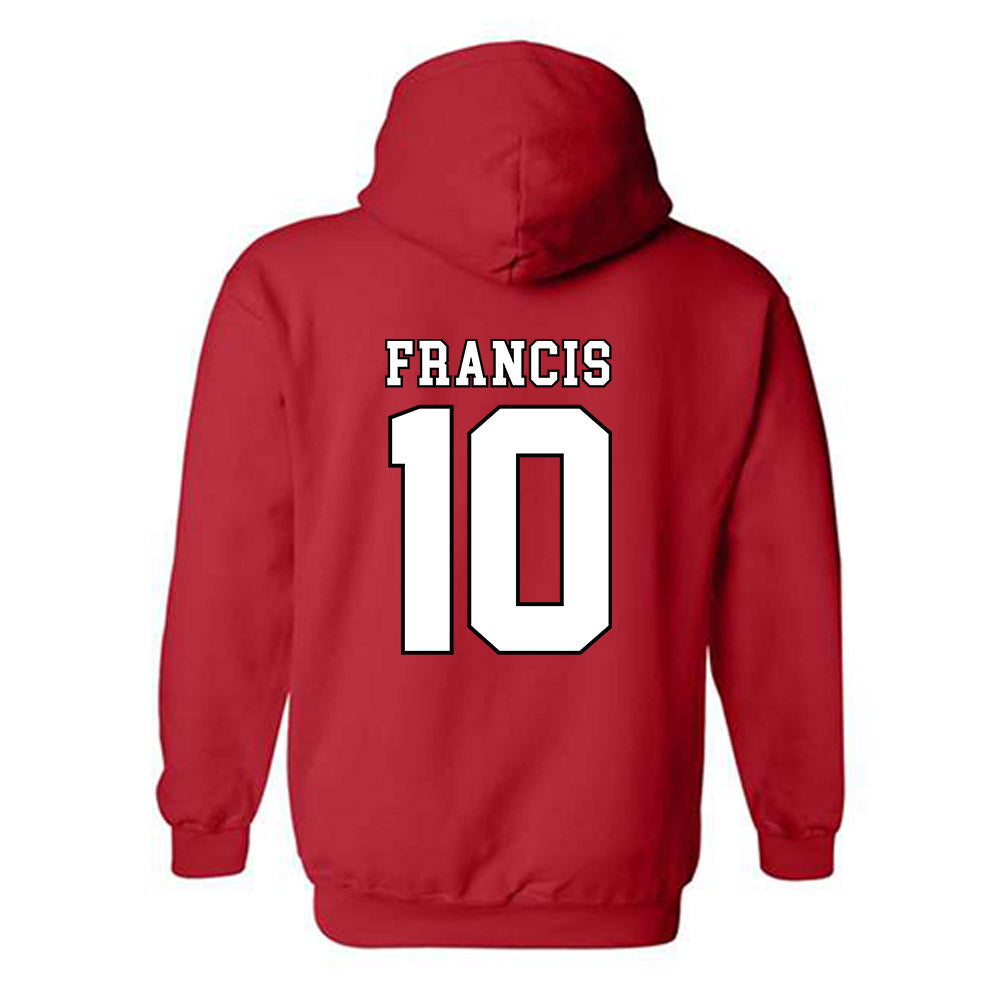 Texas Tech - NCAA Men's Basketball : Jack Francis Francis - Classic Shersey Hooded Sweatshirt-1