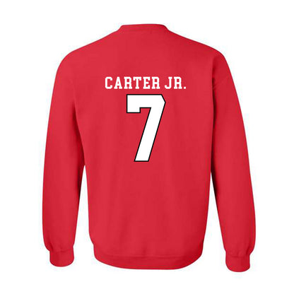 Texas Tech - NCAA Football : Terrance Carter Jr. - Classic Shersey Crewneck Sweatshirt-1