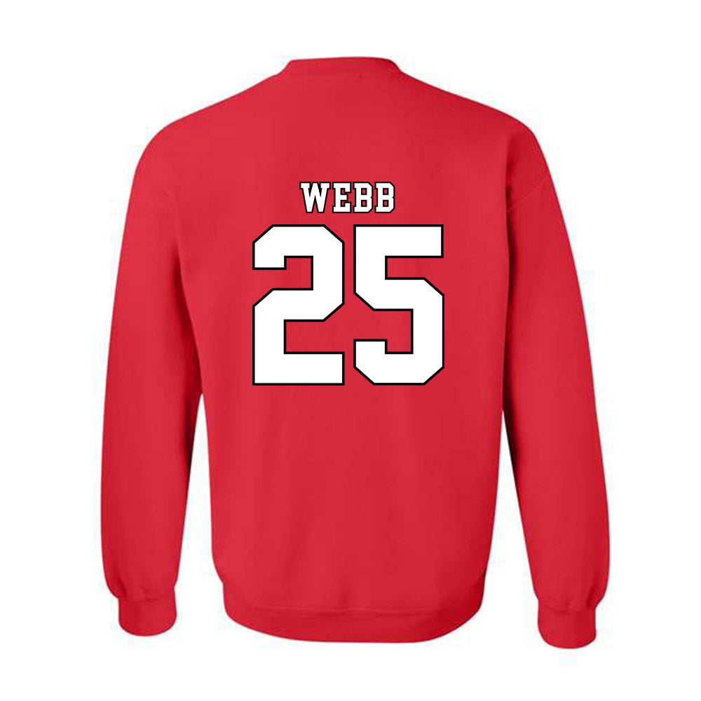 Texas Tech - NCAA Football : Donovan Webb - Classic Shersey Crewneck Sweatshirt-1
