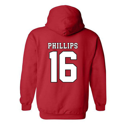 Texas Tech - NCAA Football : Holden Phillips - Classic Shersey Hooded Sweatshirt-1