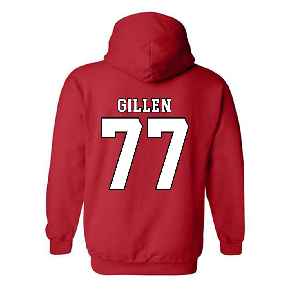 Texas Tech - NCAA Football : Elias Gillen - Classic Shersey Hooded Sweatshirt-1
