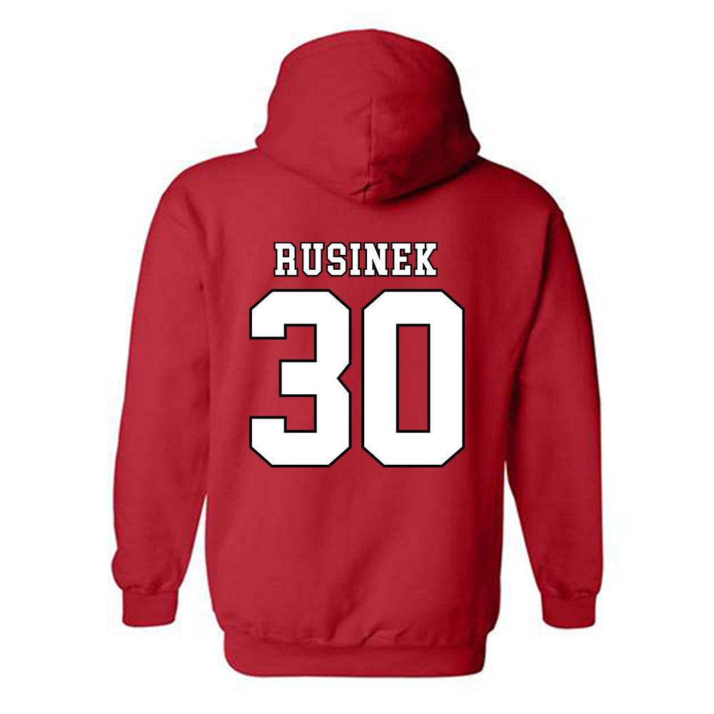 Texas Tech - NCAA Baseball : Jesse Rusinek - Classic Shersey Hooded Sweatshirt-1