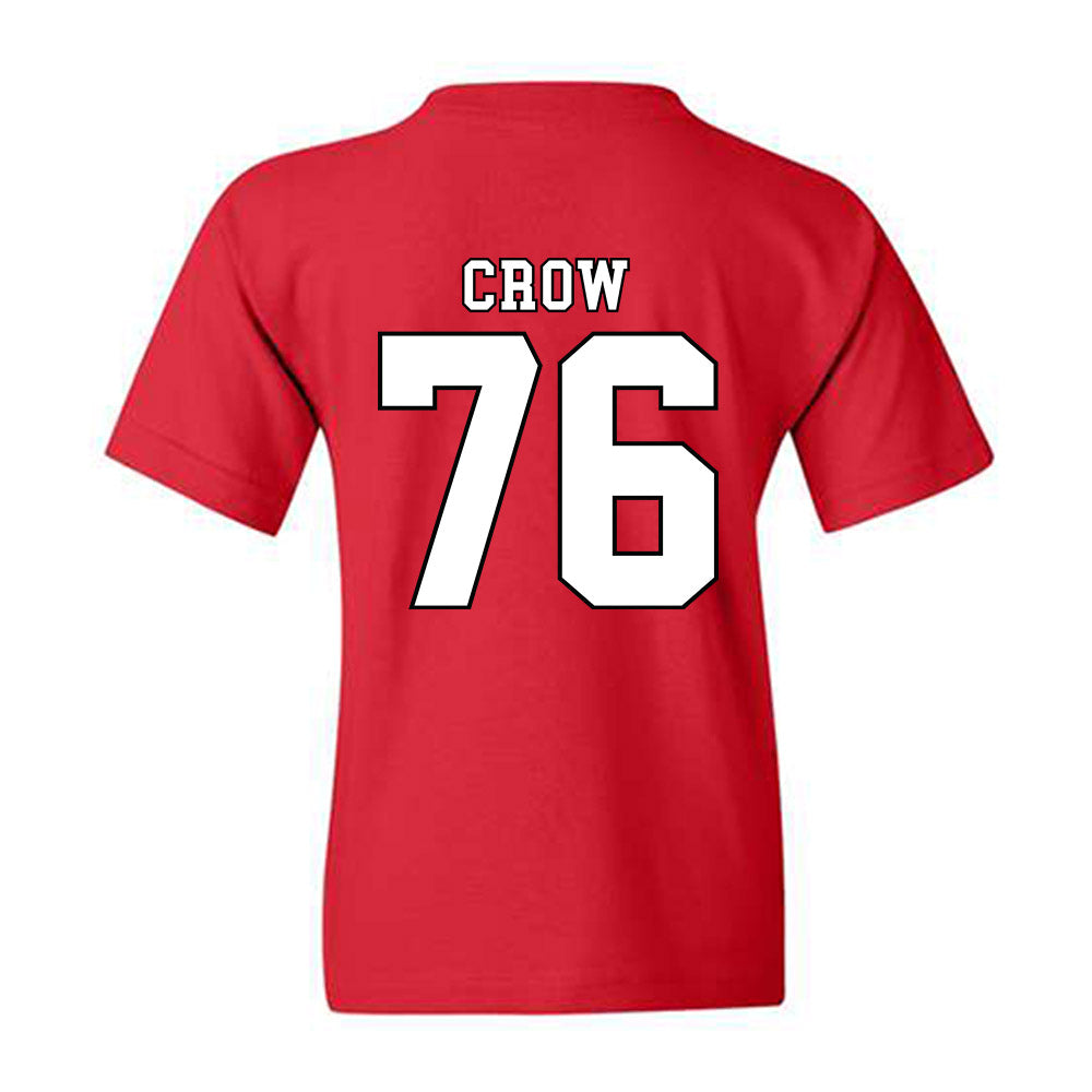 Texas Tech - NCAA Football : Jacob Crow - Classic Shersey Youth T-Shirt-1