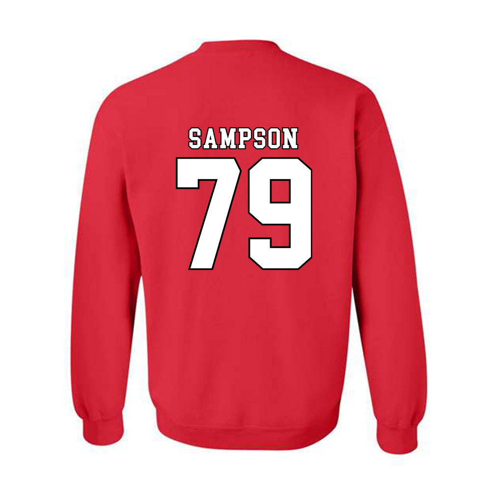 Texas Tech - NCAA Football : Howard Sampson - Classic Shersey Crewneck Sweatshirt-1
