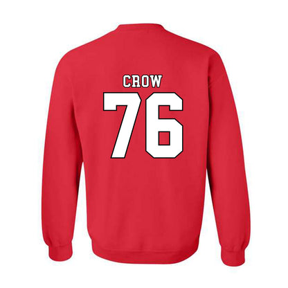 Texas Tech - NCAA Football : Jacob Crow - Classic Shersey Crewneck Sweatshirt-1