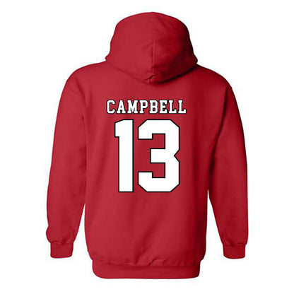 Texas Tech - NCAA Football : Chase Campbell - Classic Shersey Hooded Sweatshirt-1