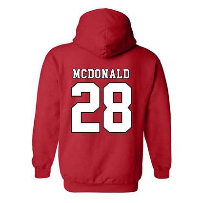 Texas Tech - NCAA Football : Bray Mcdonald - Classic Shersey Hooded Sweatshirt-1