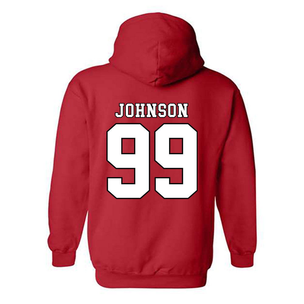 Texas Tech - NCAA Football : JoJo Johnson - Classic Shersey Hooded Sweatshirt-1