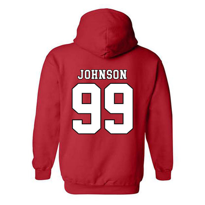 Texas Tech - NCAA Football : JoJo Johnson - Classic Shersey Hooded Sweatshirt-1