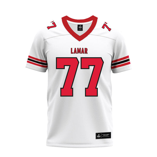 Lamar - NCAA Football : Colton Cordova - White Premium Football Jersey-0
