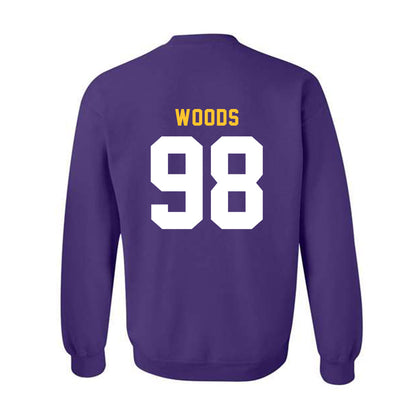 LSU - NCAA Football : Achilles Woods - Classic Shersey Crewneck Sweatshirt-1
