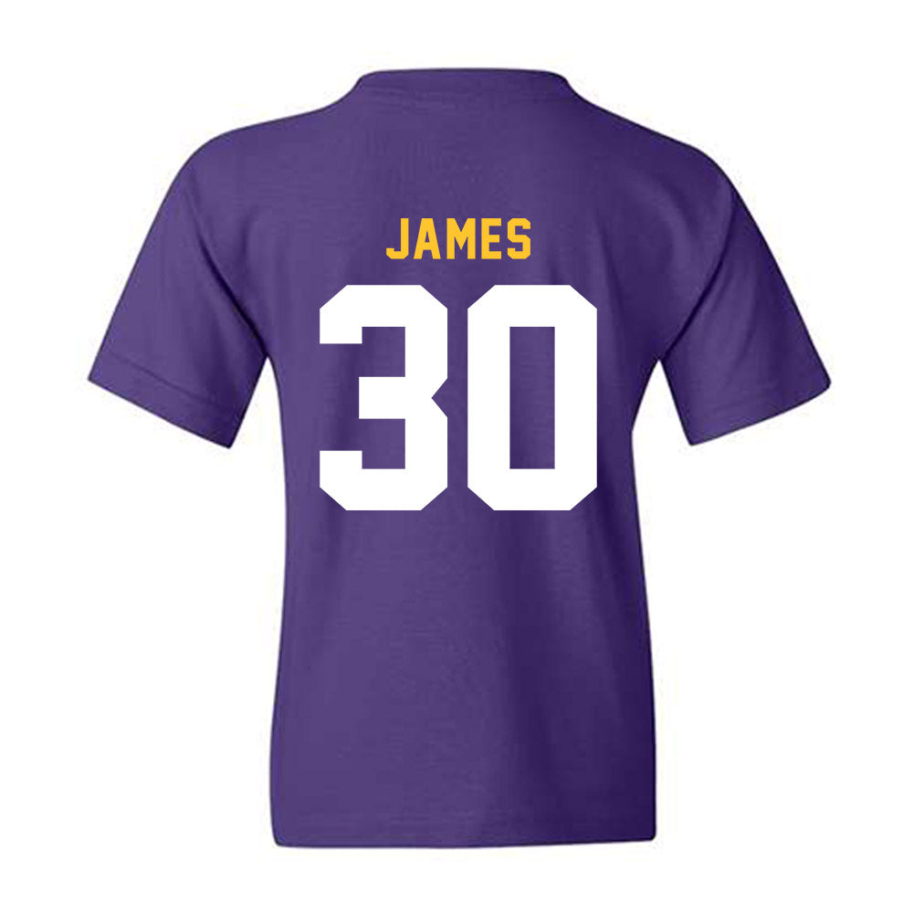 LSU - NCAA Football : Treylan James - Classic Shersey Youth T-Shirt-1