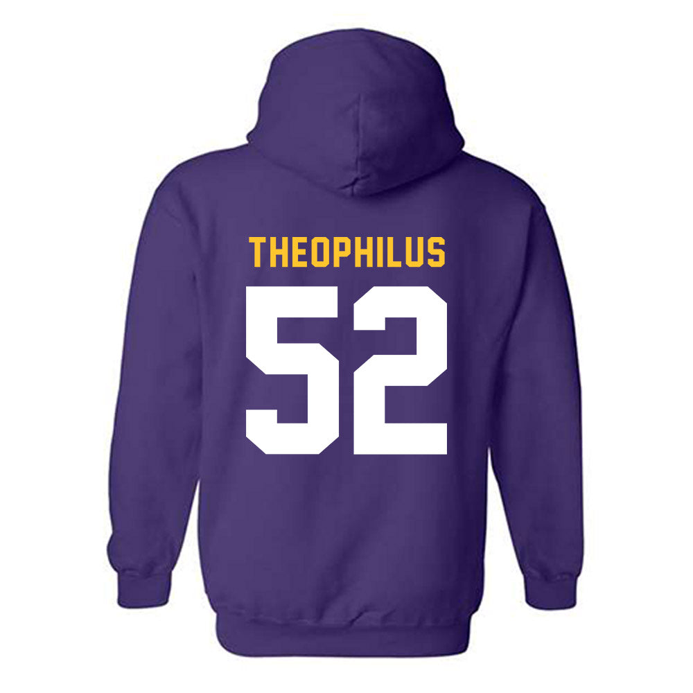 LSU - NCAA Baseball : Zion Theophilus - Classic Shersey Hooded Sweatshirt-1