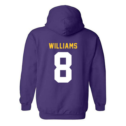 LSU - NCAA Women's Basketball : Jada Williams - Classic Shersey Hooded Sweatshirt-1