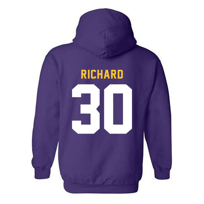 LSU - NCAA Women's Basketball : Jada Richard - Classic Shersey Hooded Sweatshirt-1