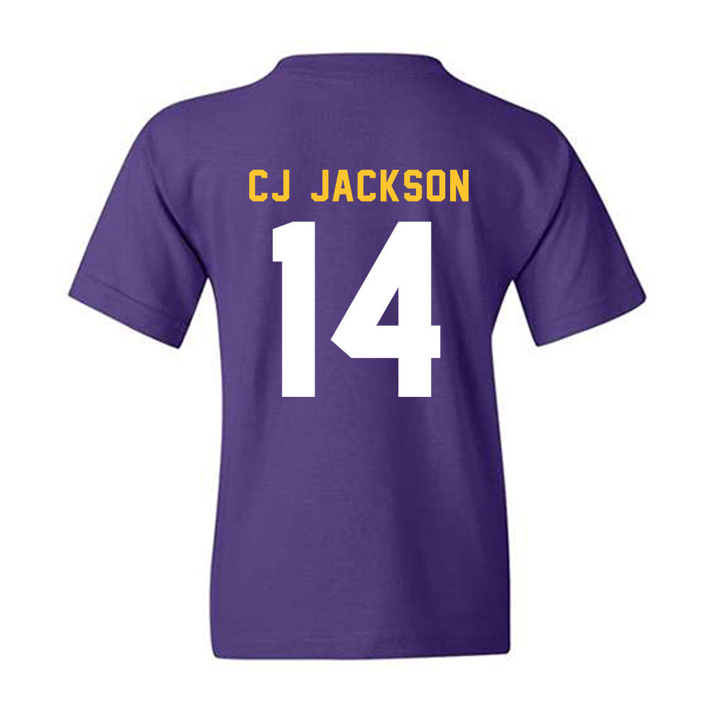 LSU - NCAA Football : Christopher "CJ" Jackson - Classic Shersey Youth T-Shirt-1