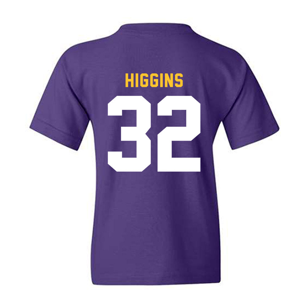 LSU - NCAA Football : Gavin Higgins - Classic Shersey Youth T-Shirt-1