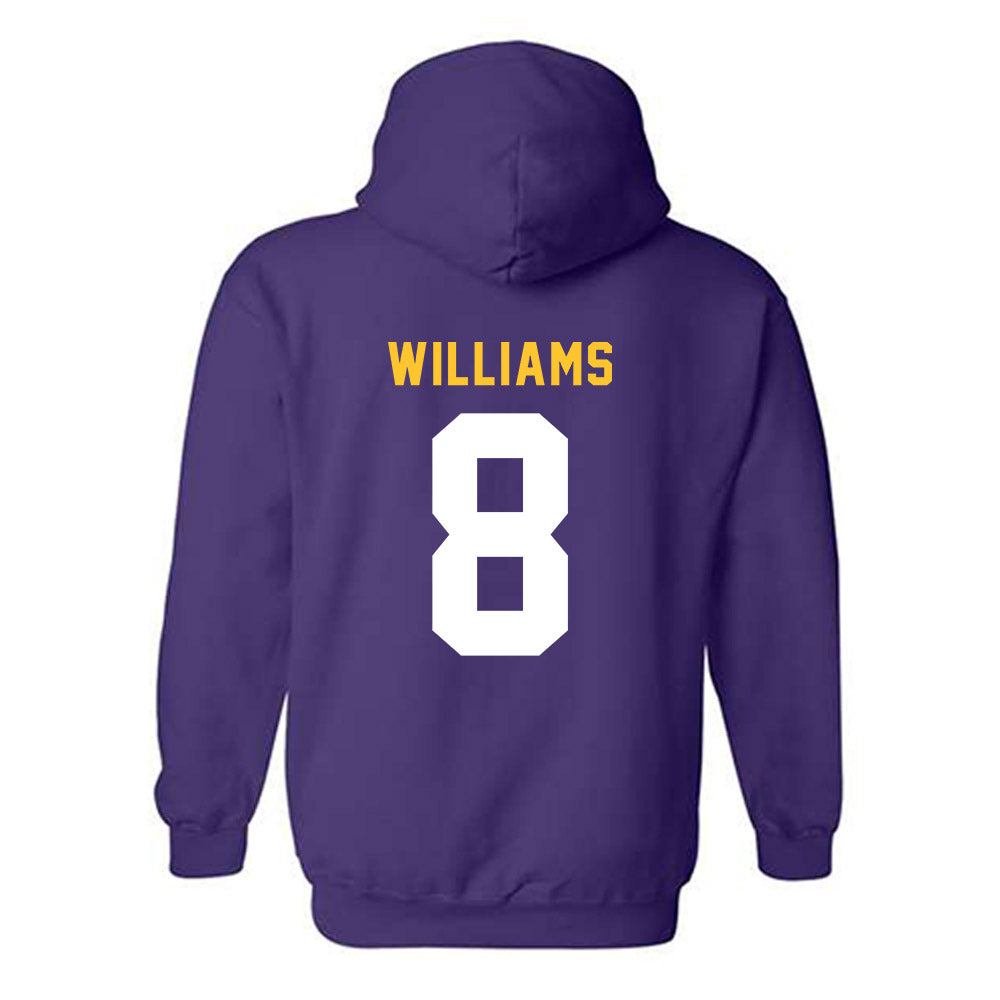 LSU - NCAA Women's Basketball : Jada Williams - Classic Shersey Hooded Sweatshirt-1