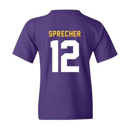 LSU - NCAA Beach Volleyball : Julia Sprecher - Classic Shersey Youth T-Shirt-1