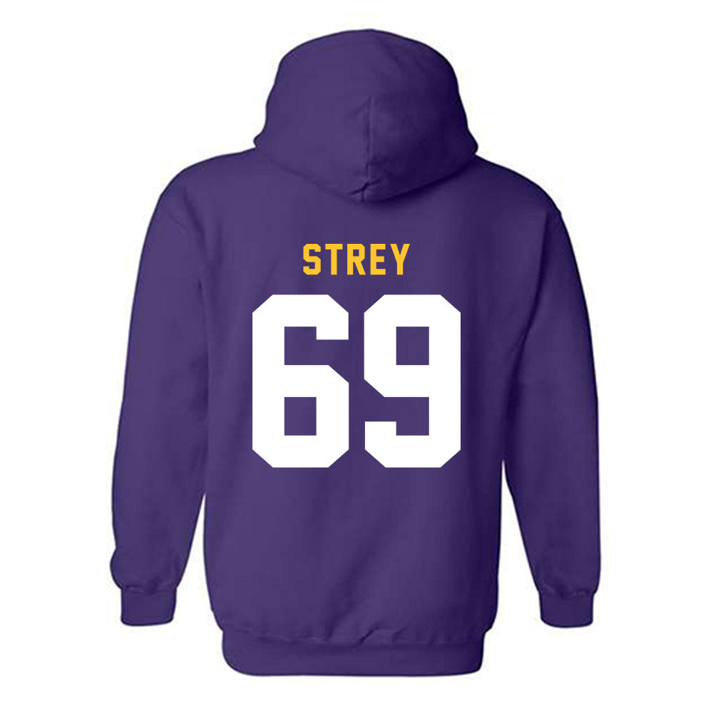 LSU - NCAA Football : Darrin Strey - Classic Shersey Hooded Sweatshirt-1