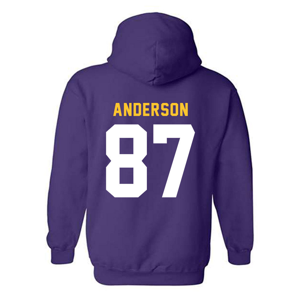 LSU - NCAA Football : JC Anderson - Classic Shersey Hooded Sweatshirt-1