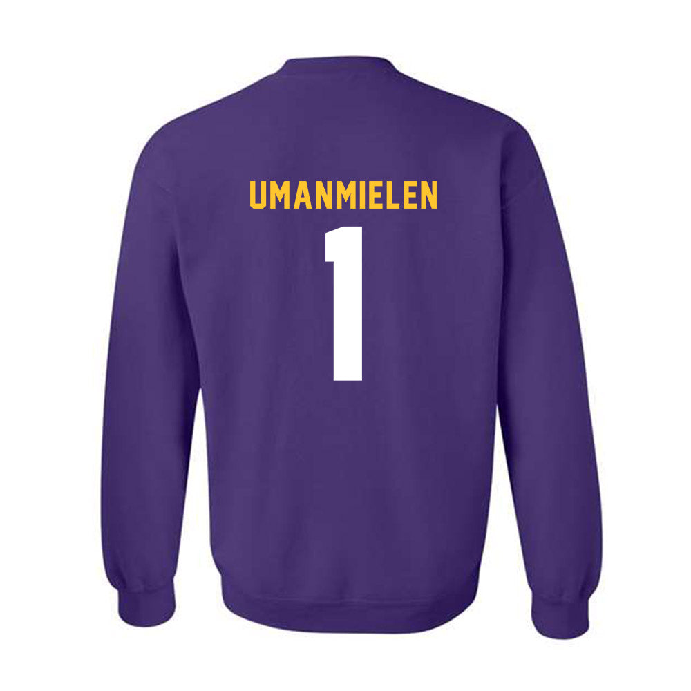 LSU - NCAA Football : Princewill Umanmielen - Classic Shersey Crewneck Sweatshirt-1