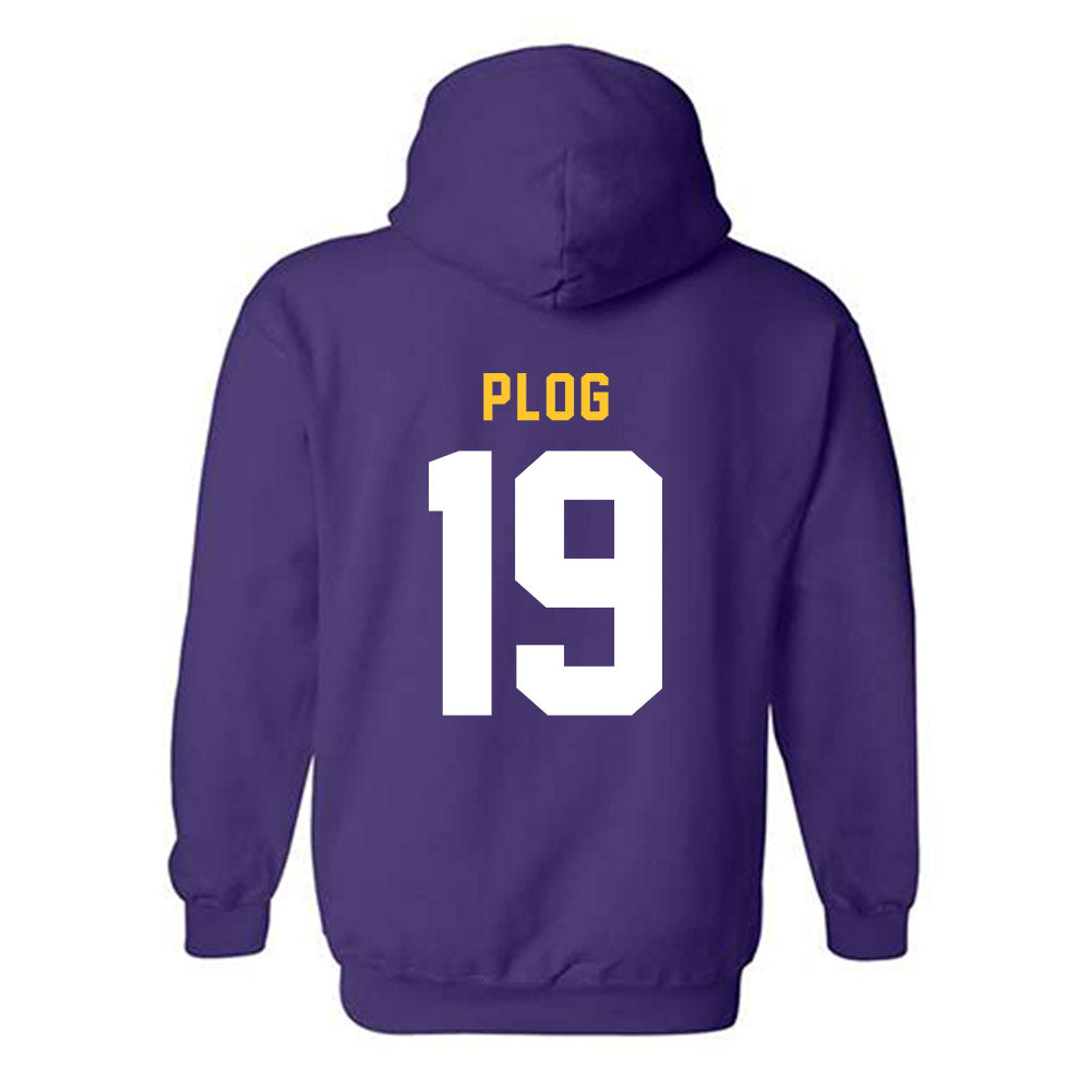 LSU - NCAA Baseball : Ethan Plog - Classic Shersey Hooded Sweatshirt-1