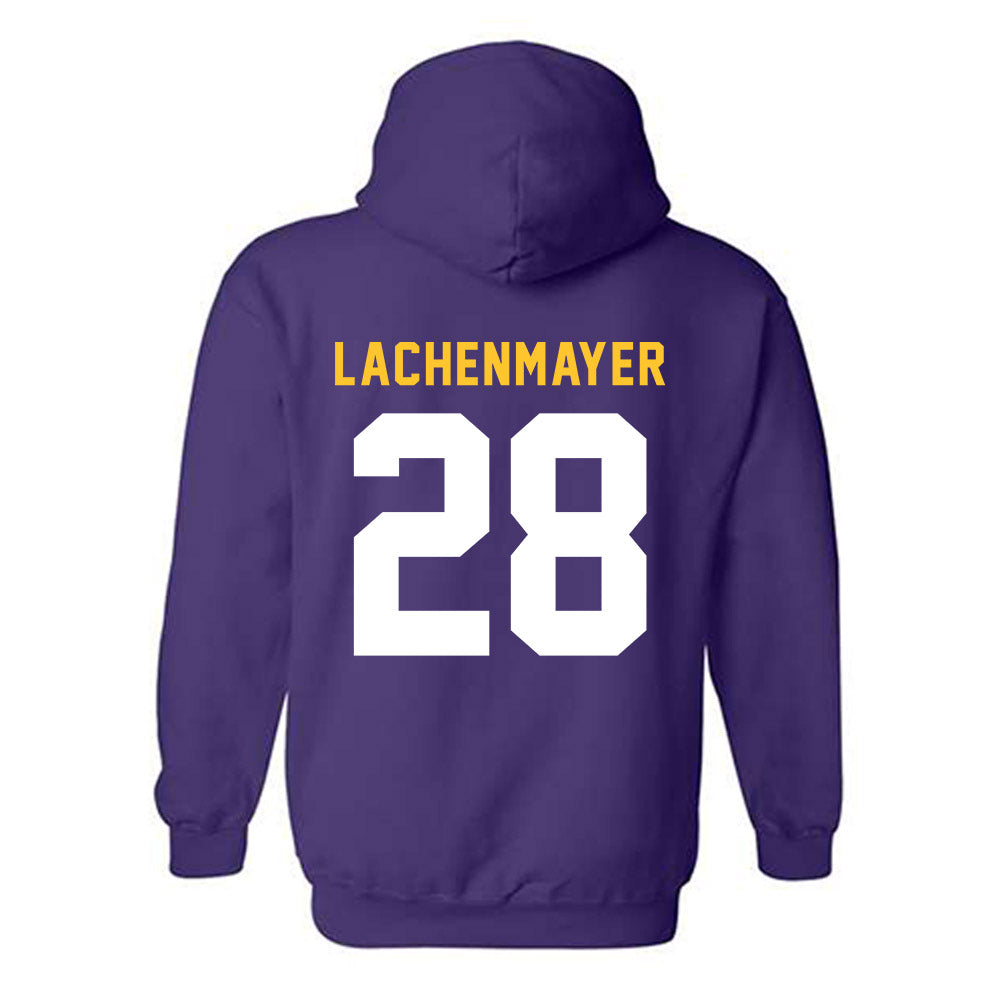 LSU - NCAA Baseball : Danny Lachenmayer - Classic Shersey Hooded Sweatshirt-1