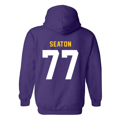 LSU - NCAA Football : Jordan Seaton - Classic Shersey Hooded Sweatshirt-1