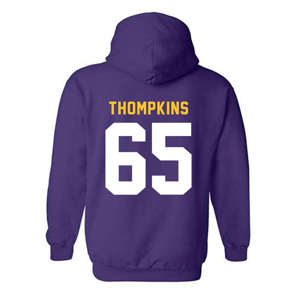 LSU - NCAA Football : Sean Thompkins - Classic Shersey Hooded Sweatshirt-1