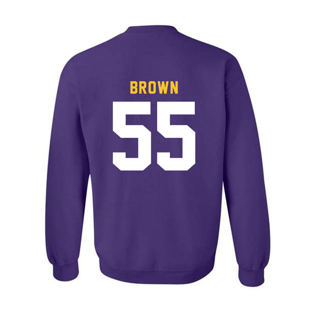 LSU - NCAA Football : Lamar Brown - Classic Shersey Crewneck Sweatshirt-1