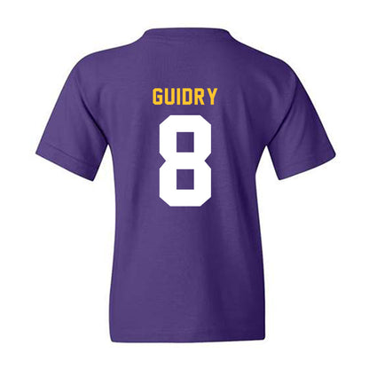 LSU - NCAA Baseball : Gavin Guidry - Classic Shersey Youth T-Shirt-1
