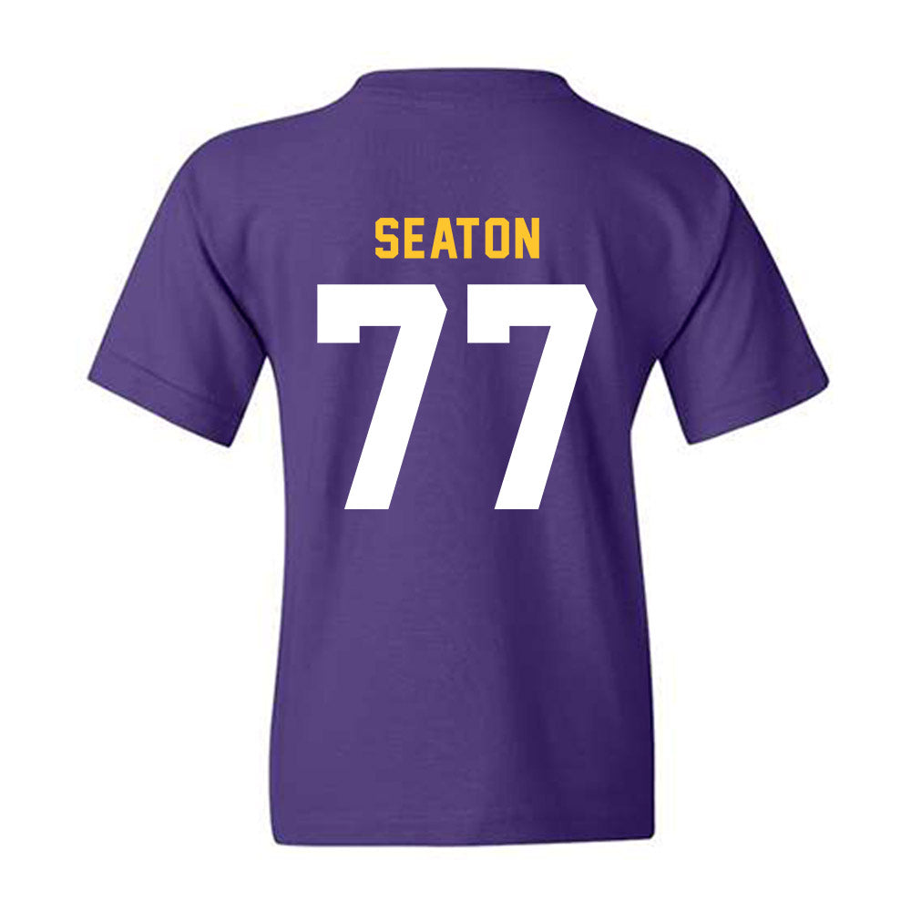 LSU - NCAA Football : Jordan Seaton - Classic Shersey Youth T-Shirt-1