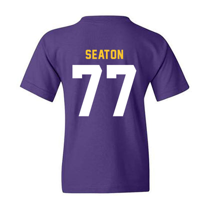 LSU - NCAA Football : Jordan Seaton - Classic Shersey Youth T-Shirt-1