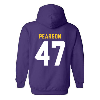LSU - NCAA Baseball : John Pearson - Classic Shersey Hooded Sweatshirt-1
